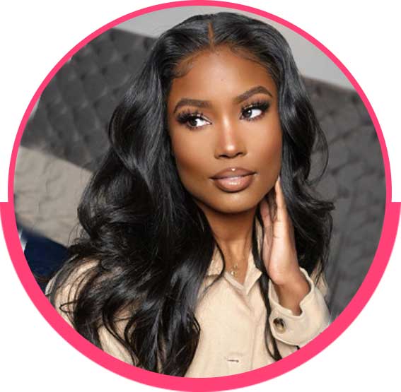 Body Wave 5x5 HD Transparent Lace Wigs Natural Black Suitable For All Skin Color 