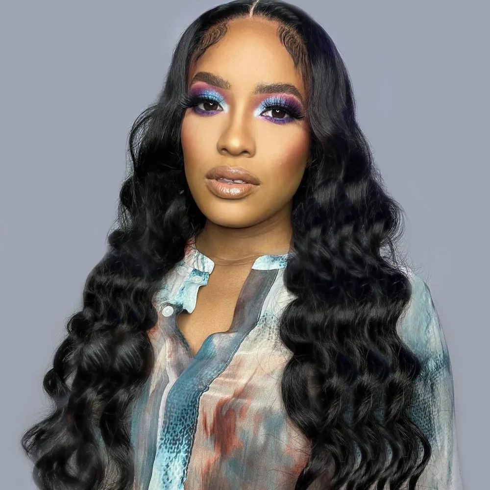 Pre-Pluncke13x4 Lace Front Body Wave Human Hair Wigs AncieKiss