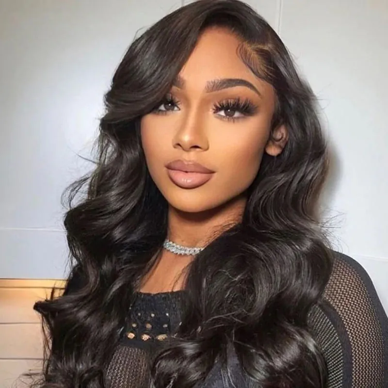 V Part Body Wave Human Hair Wigs