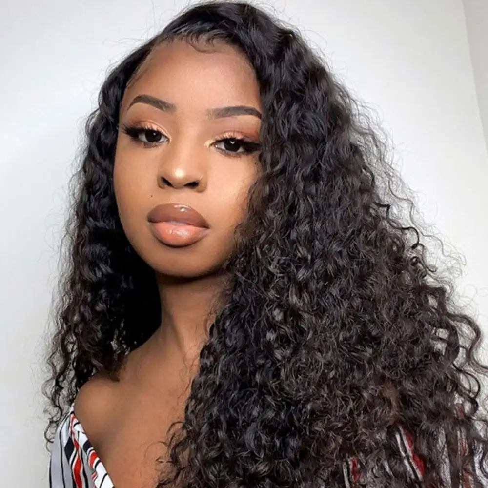 T Part Undetectable HD Lace Curly Wave Wigs AniceKiss