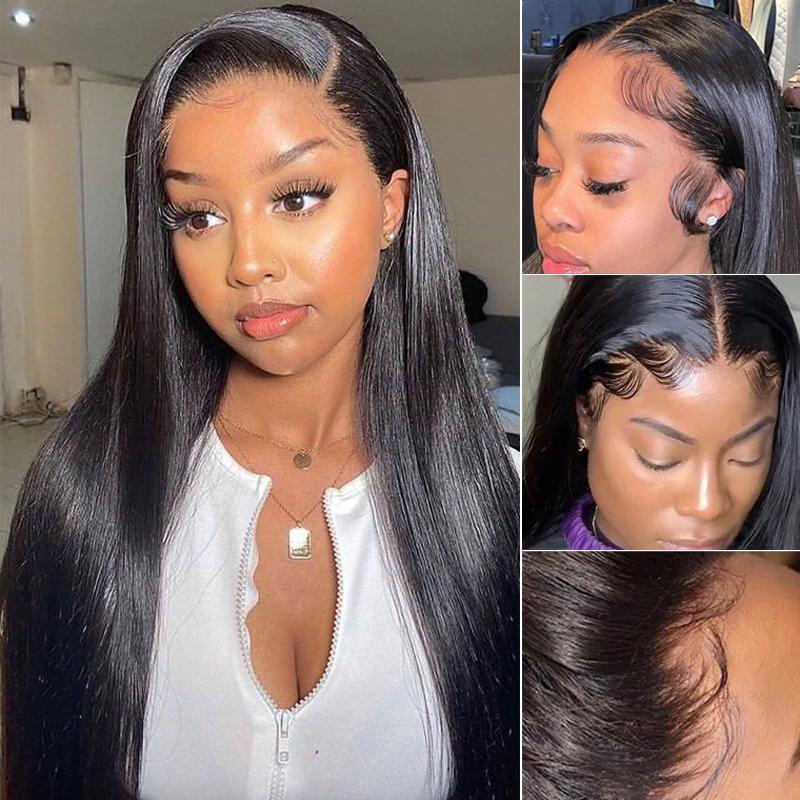 The hair wigs details you can see such as baby hair,deep part ,pre-plucked hairline