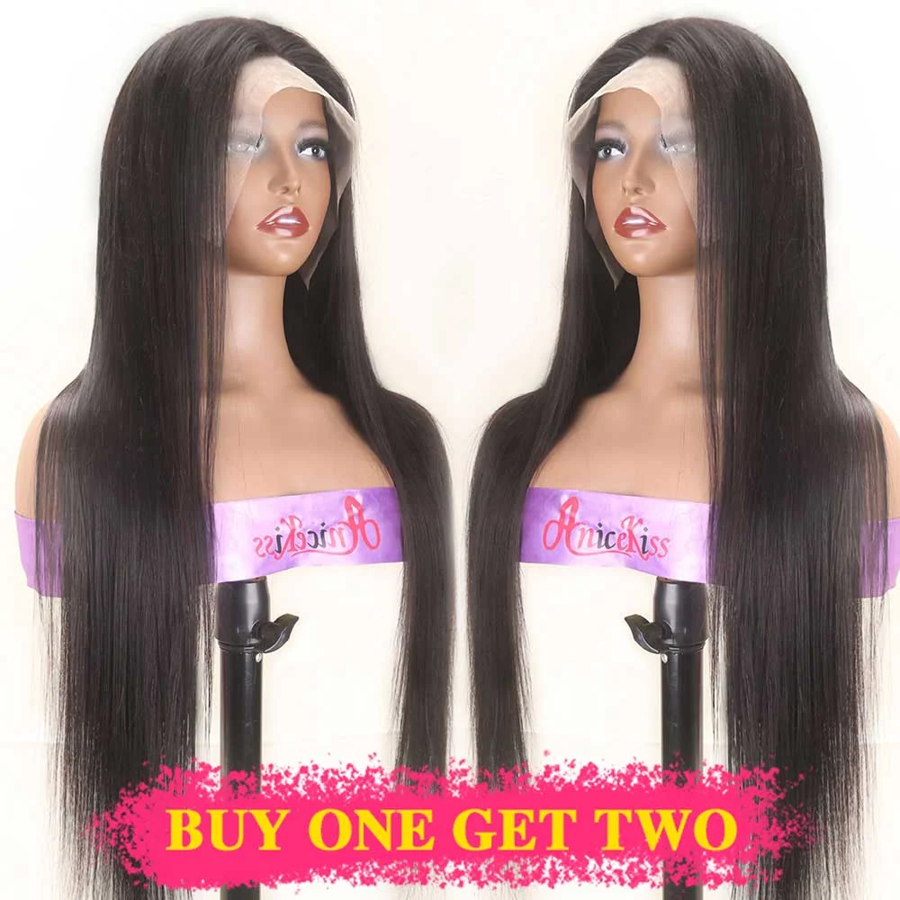 13×4 lace front straight human hair wigs