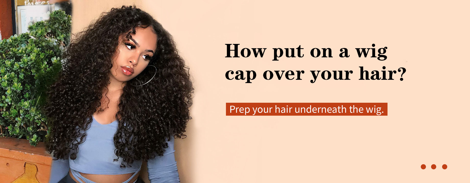 How to put on a wig cap over your hair?